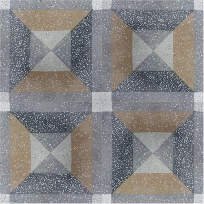 terrazzo cement tiles_damask_TERRAZZO SQUARE 2x2