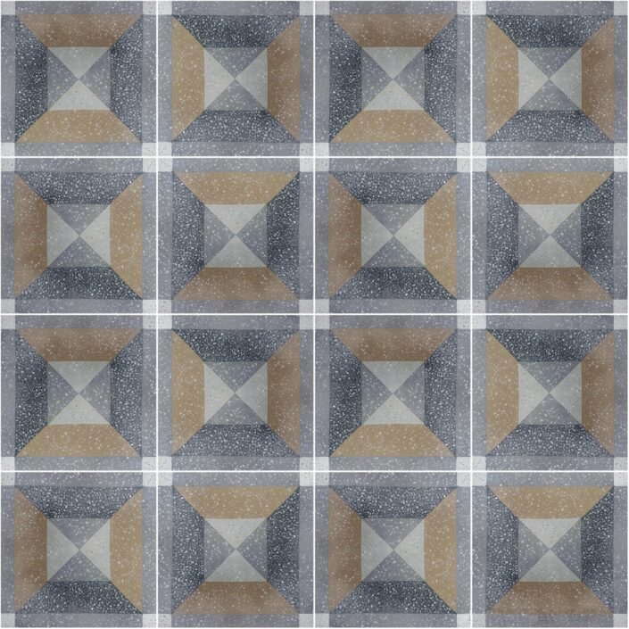 terrazzo cement tiles_damask_TERRAZZO SQUARE 4x4