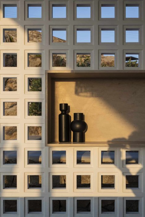 cement breeze blocks_Damask for MYKONOS ARCHITECTS