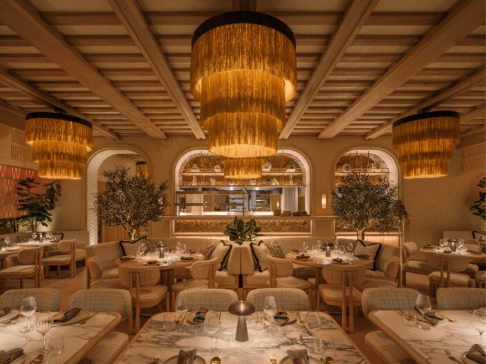 cement breeze blocks_CYCLADES and ISTIRA_Damask_FENIX RESTAURANT MAYFAIR LONDON_6